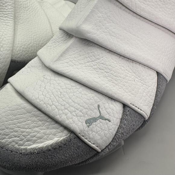 Puma Satori Mens Size 8 White Gray Leather Slip On Casual Sneakers *VERY RARE* - Picture 11 of 13